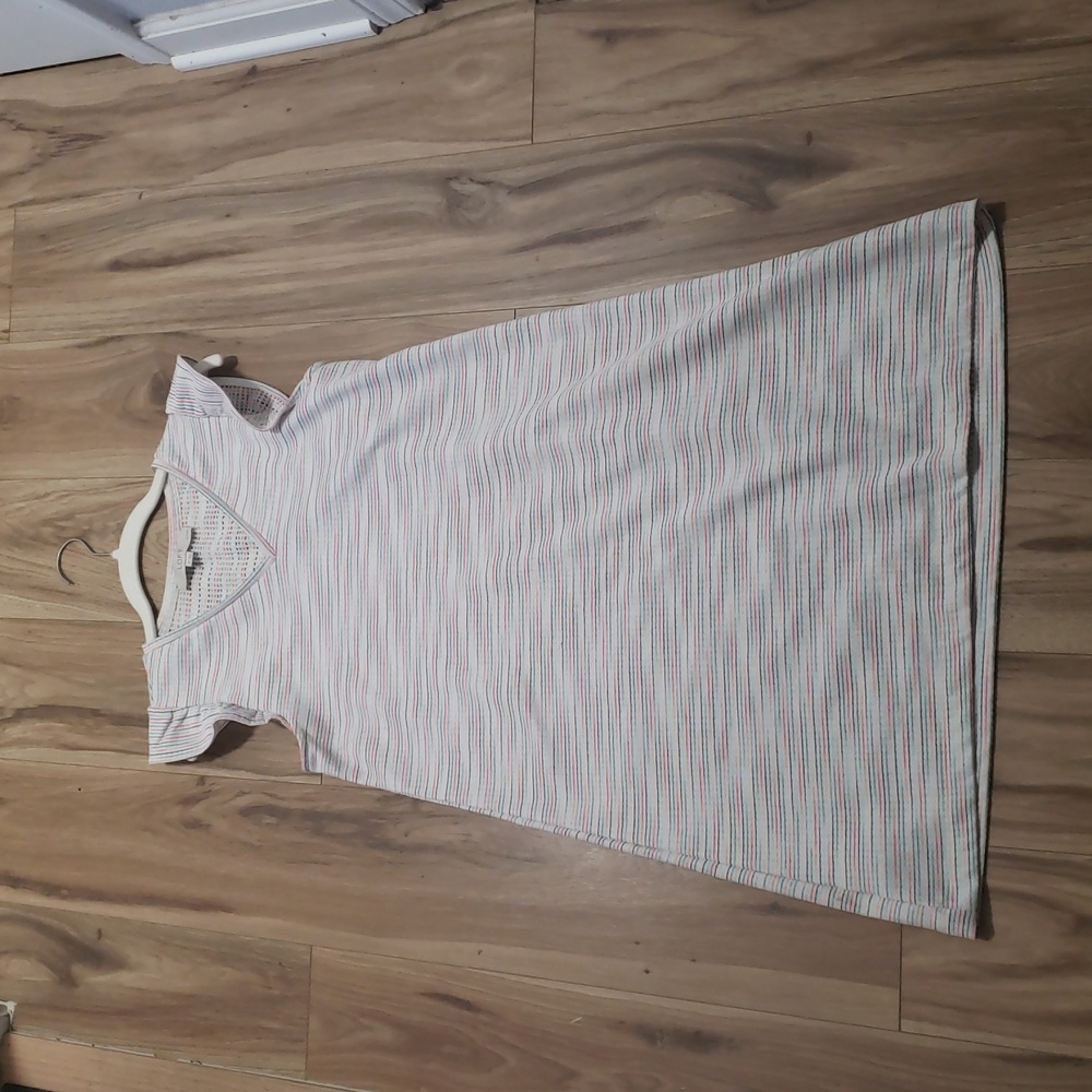 LOFT Women's Striped Pink Dress